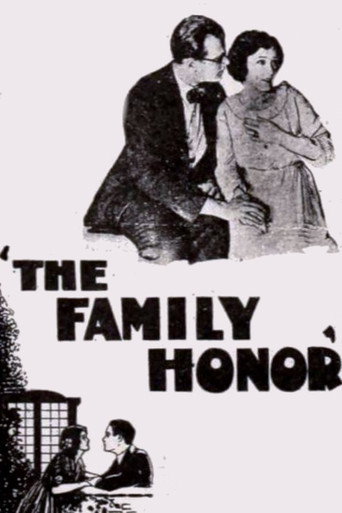 Movie poster for The Family Honor (1920)