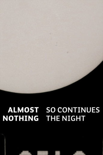 Movie poster for Almost Nothing: So Continues the Night (2017)