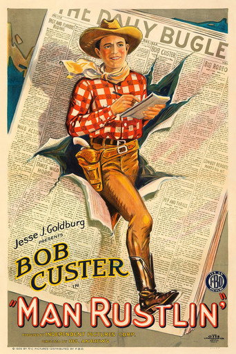Movie poster for Man Rustlin' (1926)