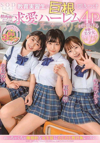 Movie poster for They heard he had a big cock – Four-Some With A Trio Of Hot Schoolgirls (2020)