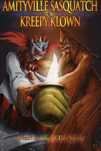 Movie poster for Amityville Sasquatch Vs Kreepy Klown (2025)