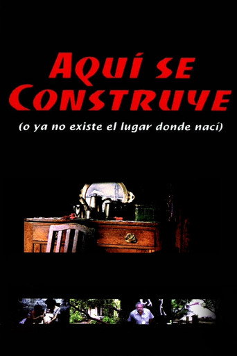 Movie poster for Under Construction (Or The Place Where I Was Born No Longer Exists) (2000)