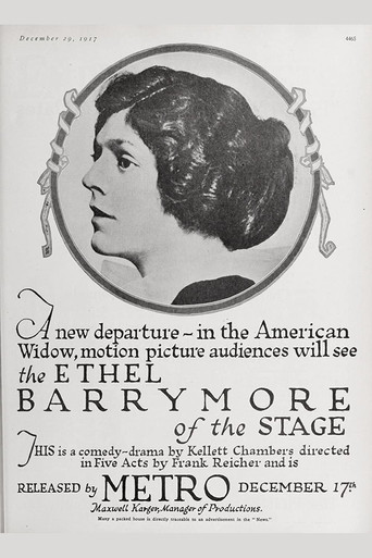 Movie poster for An American Widow (1917)