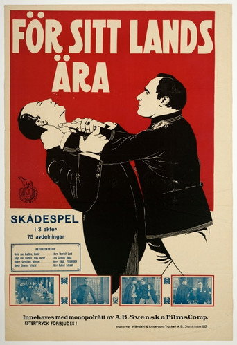 Movie poster for For Sit Lands Ære (1918)