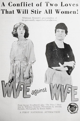 Movie poster for Wife Against Wife (1921)
