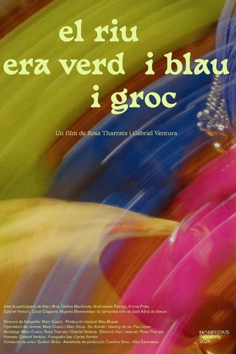 Movie poster for El riu era verd i blau i groc (2024)