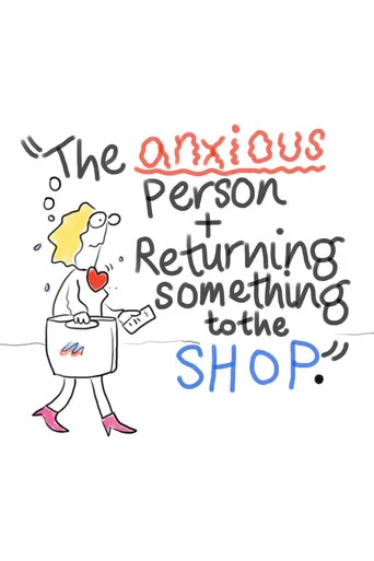 Movie poster for The Anxious Person + Returning Something to the Shop (2025)
