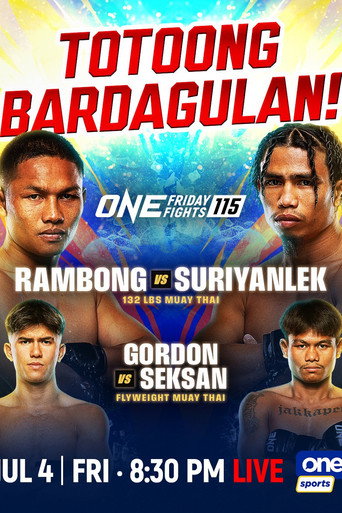 Movie poster for ONE Friday Fights 115: Rambong vs. Suriyanlek (2025)
