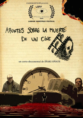 Movie poster for Apuntes sobre la muerte de un cine (2024)