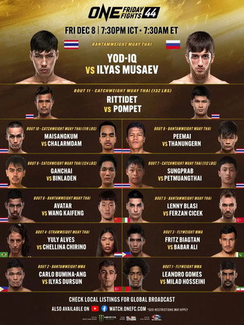 Movie poster for ONE Friday Fights 44: Yod-IQ vs. Musaev (2023)