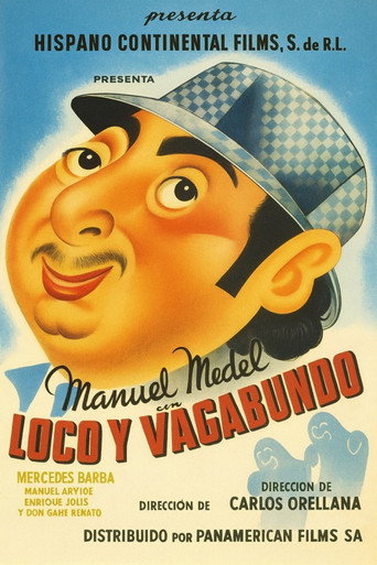 Movie poster for Loco y vagabundo (1946)