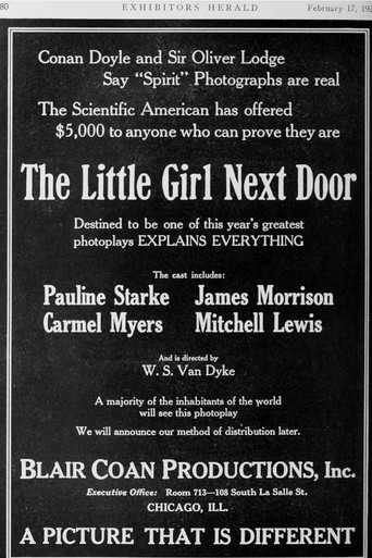 Movie poster for The Little Girl Next Door (1923)