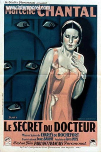 Movie poster for Le secret du docteur (1930)