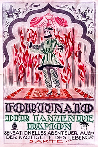 Movie poster for Fortunato. 1. Der tanzende Dämon (1921)
