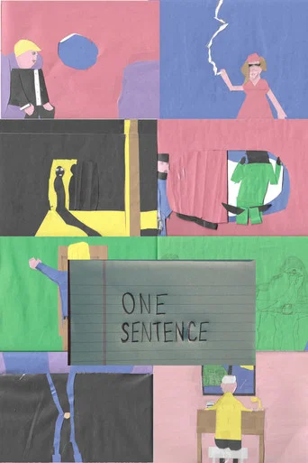 Movie poster for ONE SENTENCE