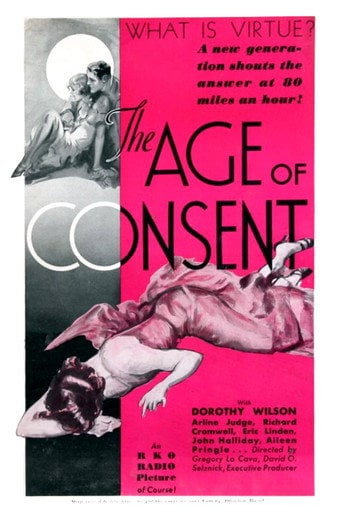 Movie poster for The Age of Consent (1932)