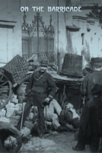 Movie poster for On the Barricade (1907)
