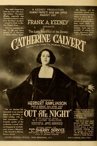 Movie poster for Out of the Night (1918)