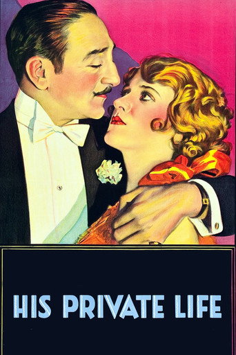 Movie poster for His Private Life (1928)