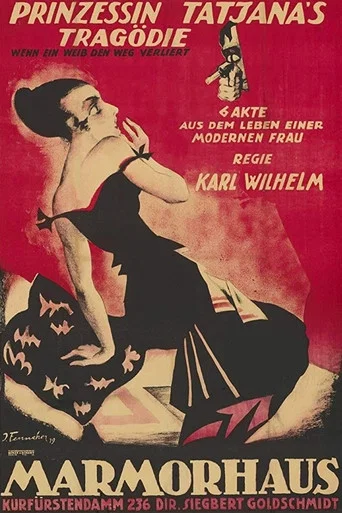 Movie poster for Prinzessin Tatjana's Tragödie (1919)