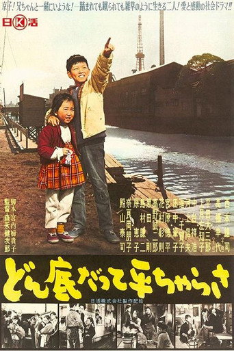 Movie poster for どん底だって平ちゃらさ (1963)