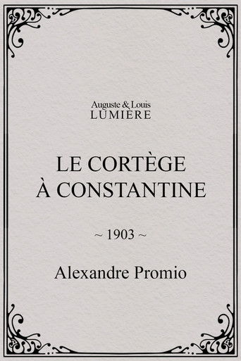 Le cortège à Constantine poster