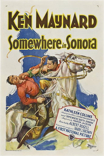Movie poster for Somewhere in Sonora (1927)