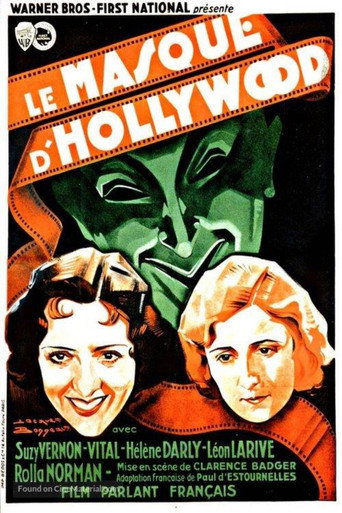 Movie poster for Le Masque d'Hollywood (1930)