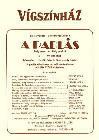 A padlás poster