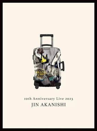 赤西仁 JIN AKANISHI "10th Anniversary Live 2023" poster