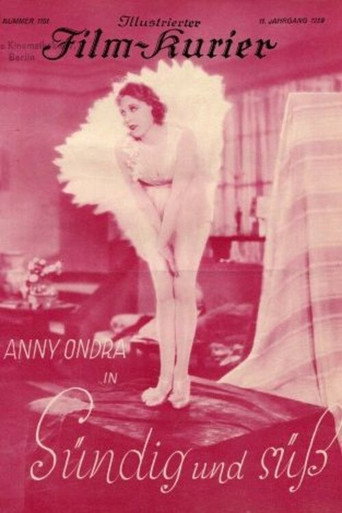 Movie poster for Sündig und süß (1929)