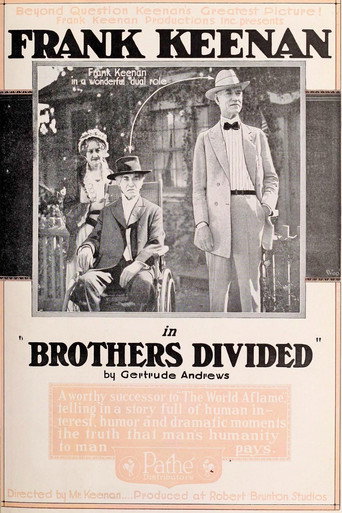 Movie poster for Brothers Divided (1919)