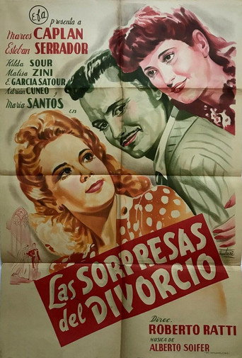 Movie poster for Las sorpresas del divorcio (1943)