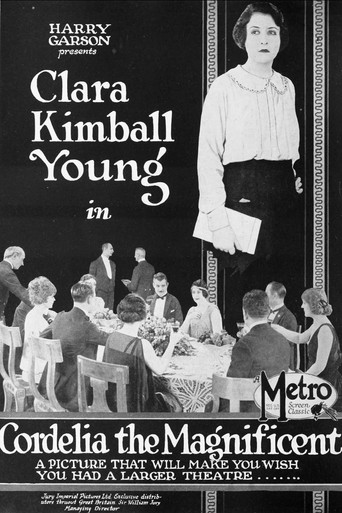 Movie poster for Cordelia the Magnificent (1923)