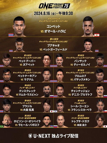 Movie poster for ONE Friday Fights 75: Kongsuk vs. El Halabi (2024)