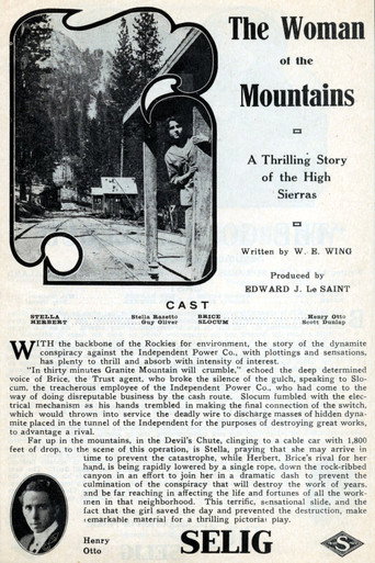 Movie poster for The Woman of the Mountains (1913)