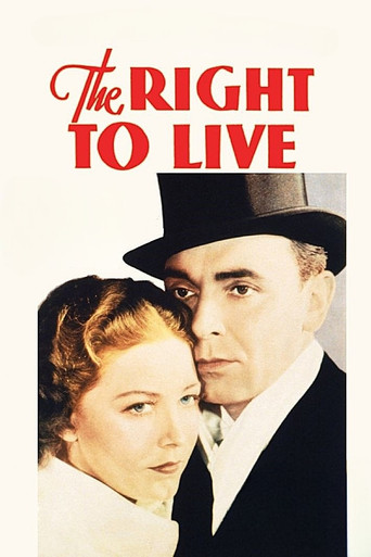 Movie poster for The Right to Live (1927)