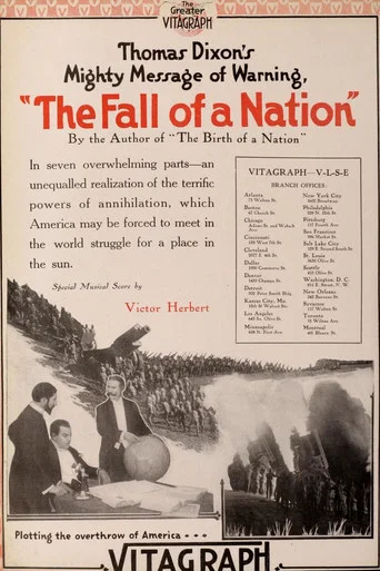 Movie poster for The Fall of a Nation (1916)