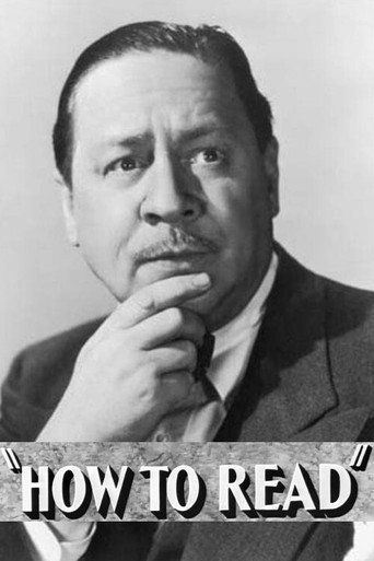 Movie poster for How to Read (1938)