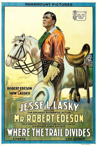Movie poster for Where the Trail Divides (1914)