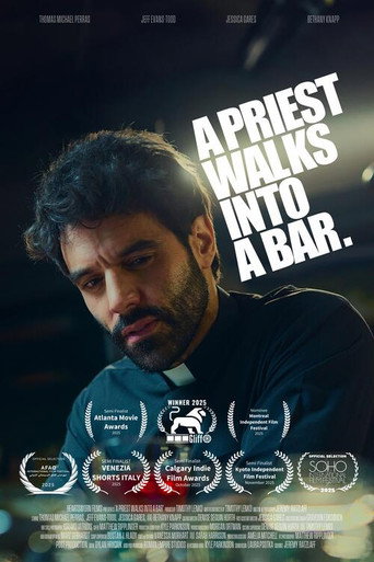 Movie poster for A Priest Walks into a Bar (2025)