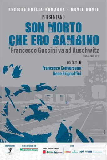 Movie poster for Son morto che ero bambino - Francesco Guccini va ad Auschwitz (2017)