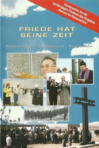 Friede hat seine Zeit poster