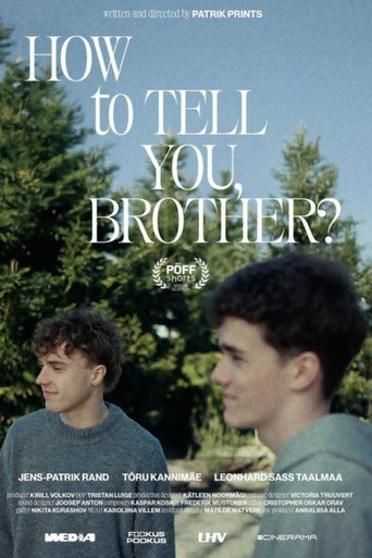 Movie poster for How to Tell You, Brother (2025)