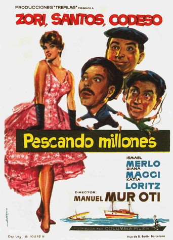 Movie poster for Pescando millones (1959)