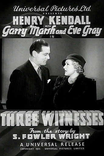 Movie poster for Three Witnesses (1935)