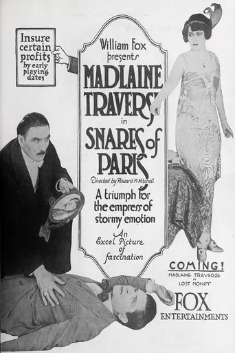 Movie poster for Snares of Paris (1919)