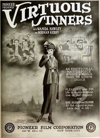 Movie poster for Virtuous Sinners (1919)