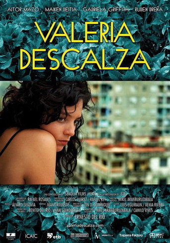 Movie poster for Valeria descalza (2011)
