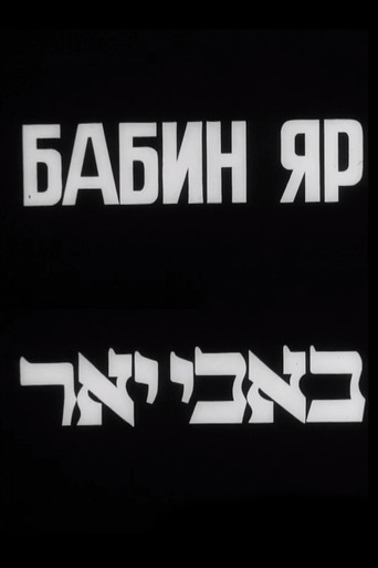 Movie poster for Babyn Yar (1989)